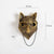 Statue animal Mural en Résine Bronze Antique: Tête de Cerf Dorée - Crochet de Rangement Décoratif