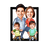 Tableau Personnalisé Famille Portrait en Bois 3D