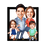 Tableau Personnalisé Famille Portrait en Bois 3D