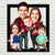 Tableau Personnalisé Famille Portrait en Bois 3D