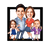 Tableau Personnalisé Famille Portrait en Bois 3D
