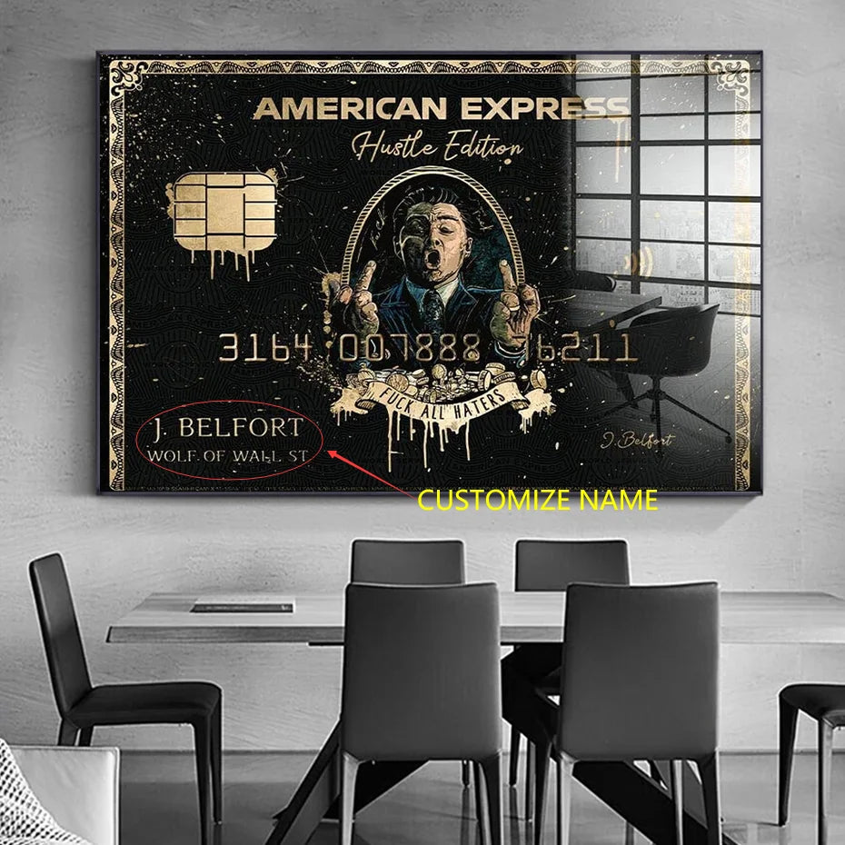 Affiche Loup de Wall Street Expressif