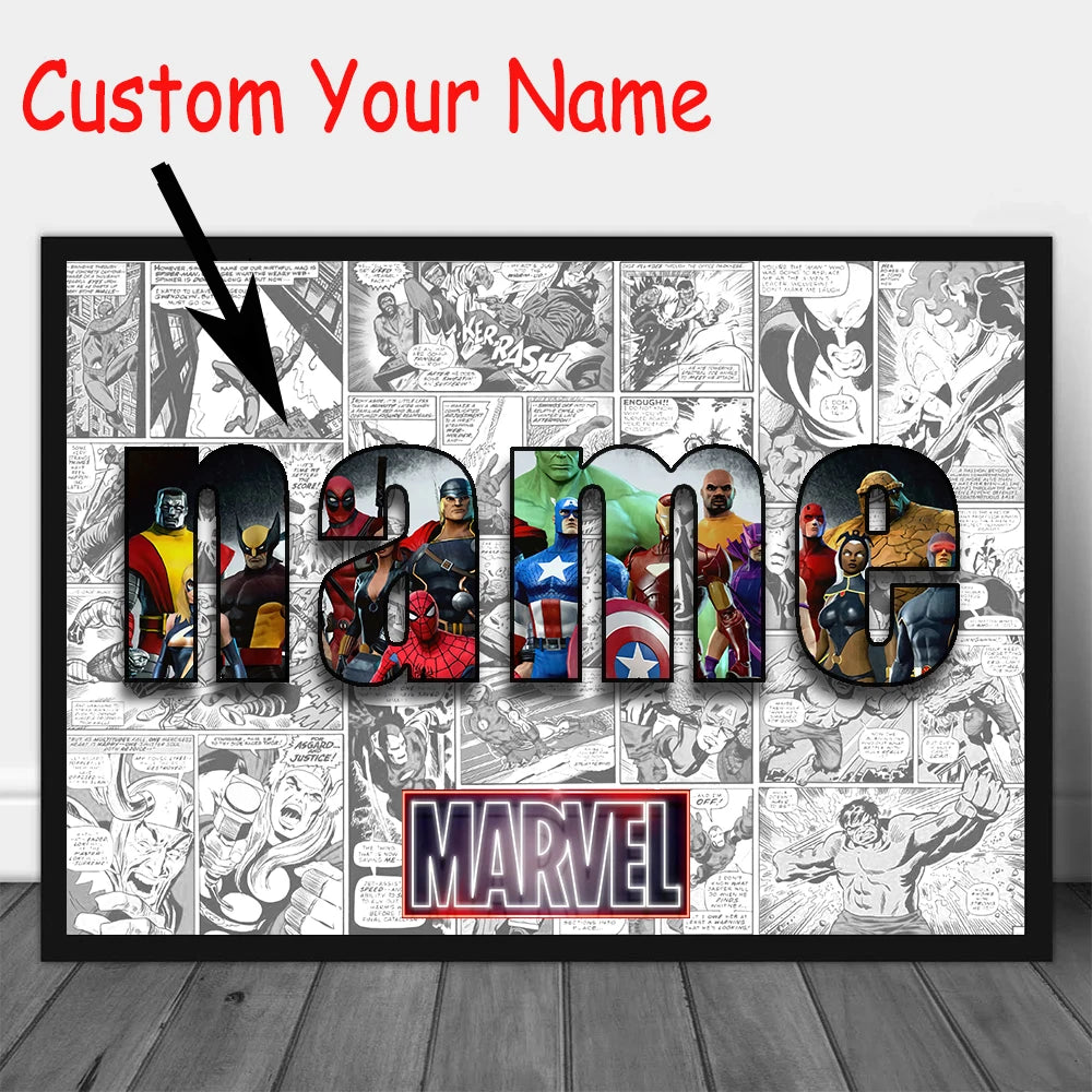 Marvel Heros - Affiches d'Art Magnifiques