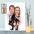 Tableau Personnalisé Couple moto - Portrait dessin animé - Cadeau Saint Valentin