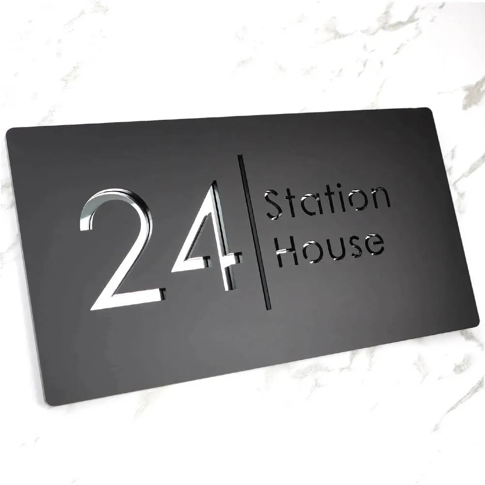Plaque de Maison Chic Moderne