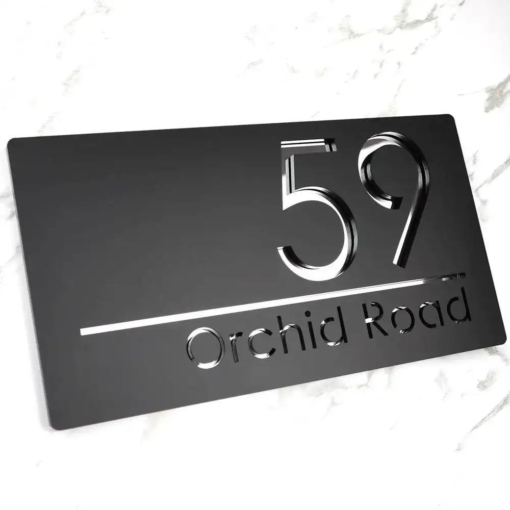 Plaque de Maison Chic Moderne
