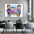 Affiche personnalisée: Votre Famille en Caricature