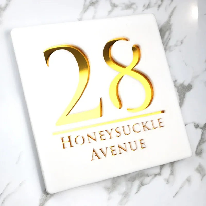 Plaque de Porte Luxueuse Personnalisée