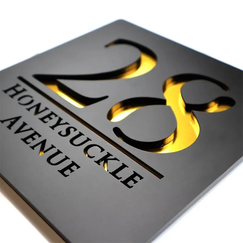 Plaque de Porte Luxueuse Personnalisée