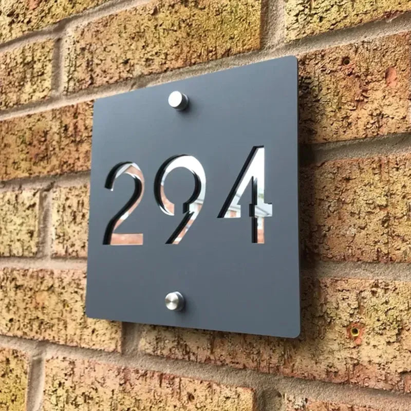 Plaque Numéro de Maison Élégante