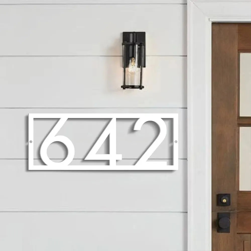 Élégance Moderne: Plaque Numéro Maison