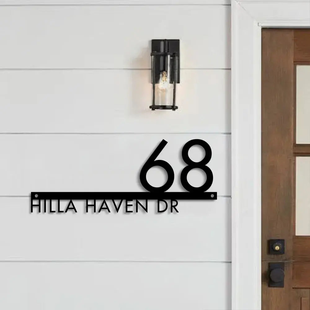 Élégance Moderne: Plaque Numéro Maison