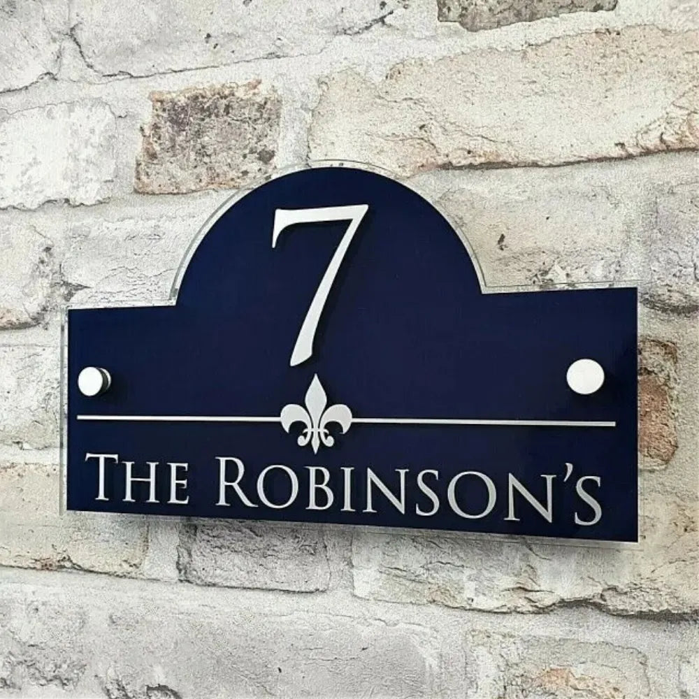 Plaque D'Adresse Personnalisée de Luxe