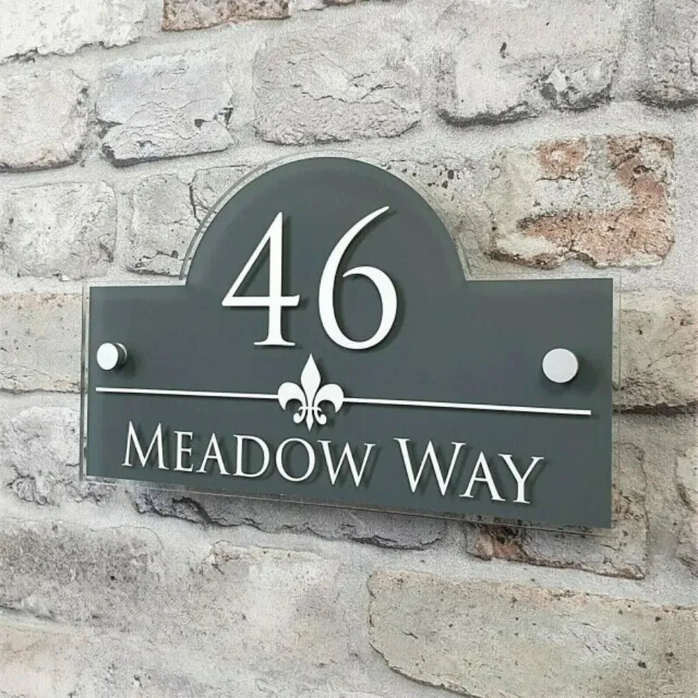 Plaque D'Adresse Personnalisée de Luxe