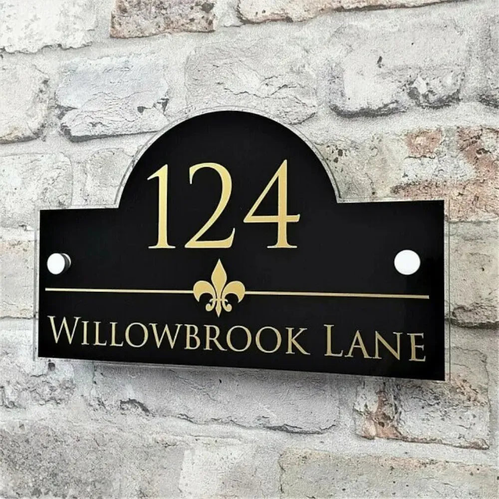 Plaque D'Adresse Personnalisée de Luxe