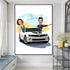 Romance d'Art: Tableau de Caricatures Personnalisé pour Couple